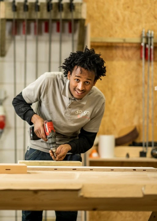 Afbeelding van de werkplek '50|50 Workcenter - Houtbewerker'.