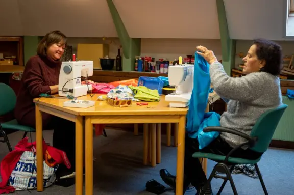 Afbeelding van de werkplek 'Naai Atelier'.
